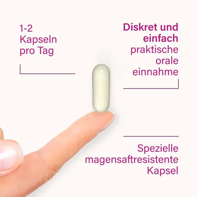 nupure Probaflor Lacto Intim 20 Delayed-Release Capsules | Women's Vaginal Flora Probiotic | 2 Clinically Studied Lactobacillus Strains | 10 Billion CFU | Biotin | PZN 16872328