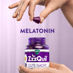 WICK ZzzQuil Gute Nacht Gummies Variety Pack Wild Berry + Mango Banana | 120 Melatonin Gummies | 1 mg Melatonin + Vitamin B6 & Botanical Extracts PZN 16894643 + 18137478