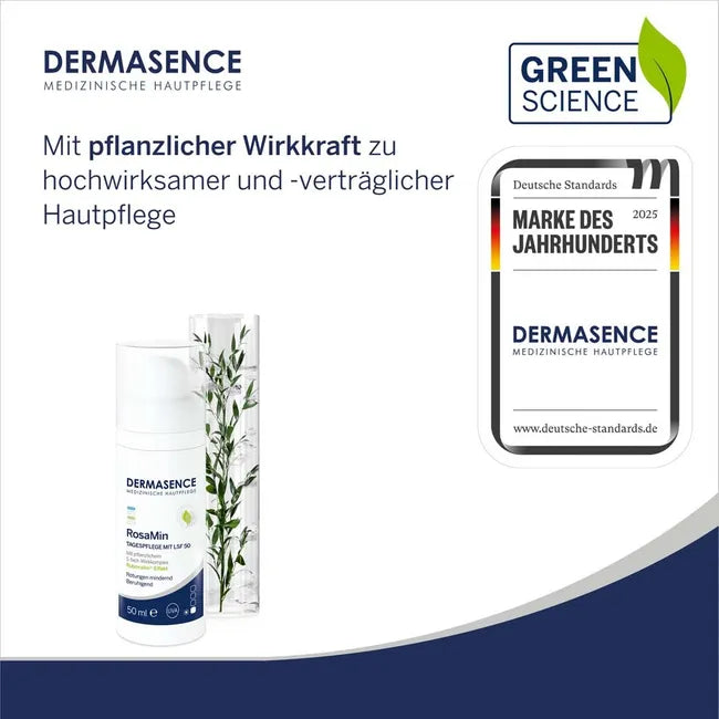 Dermasence RosaMin Day Cream SPF 50 50ml | Soothing Moisturizer for Redness-Prone & Sensitive Skin | Fragrance-Free PZN 16901099