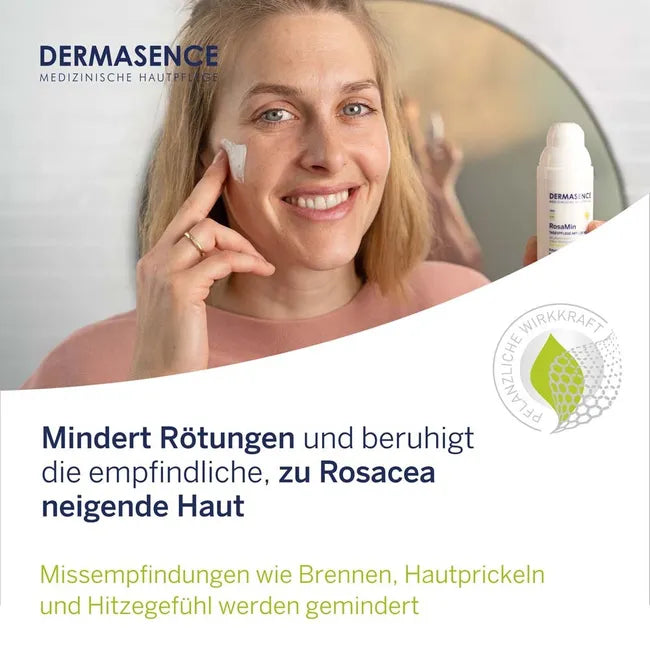 Dermasence RosaMin Day Cream SPF 50 50ml | Soothing Moisturizer for Redness-Prone & Sensitive Skin | Fragrance-Free PZN 16901099