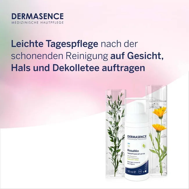 Dermasence RosaMin Day Cream SPF 50 50ml | Soothing Moisturizer for Redness-Prone & Sensitive Skin | Fragrance-Free PZN 16901099