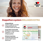 Doppelherz System Collagen Beauty Duo Set | KOLLAGEN BEAUTY (PZN 13332904) + KOLLAGEN EXTRA (PZN 17215437) | 60 Drinking Vials | Hair, Skin & Connective Tissue Support | Made in Germany