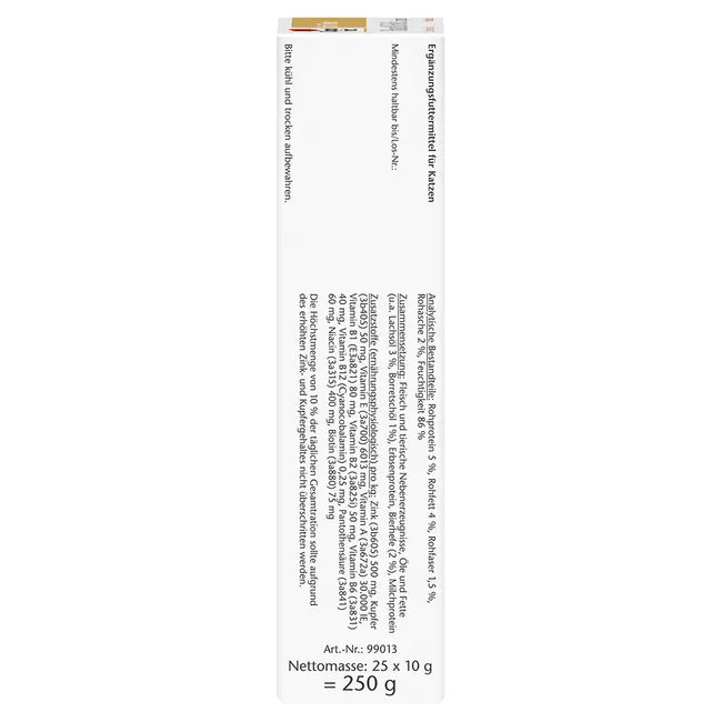 Doppelherz Skin & Coat Complex for Cats | Omega-3 & 6, Biotin, Zinc & Vitamins | Healthy Skin & Shiny Coat Support | 25 Licks | PZN 17305519