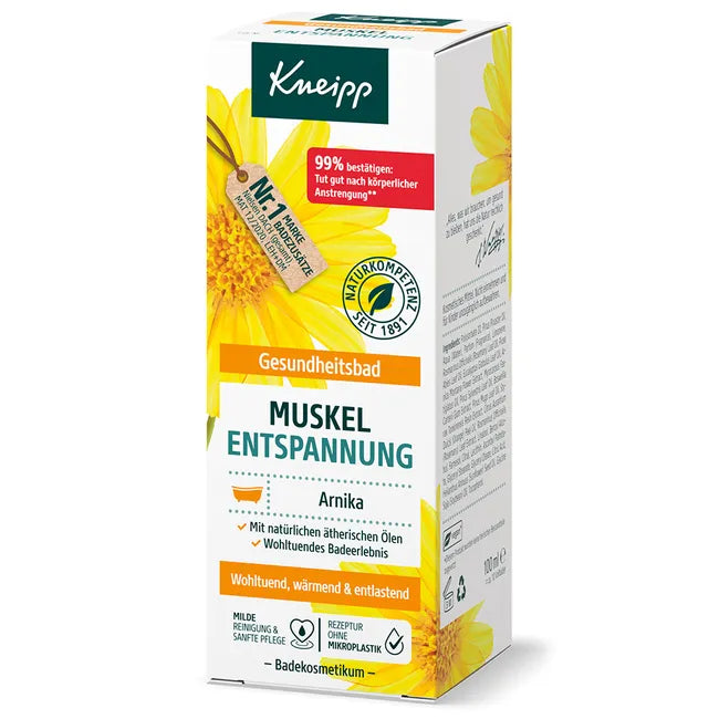 Kneipp Muscle Relaxation Health Bath | Arnica, Rosemary & Natural Essential Oils | 100 ml | PZN 17443109