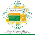 Vitamin D-Loges 7,000 IU Plant-Based | Vegan Vitamin D3 from Algae | Once Weekly | 90 Softgels | PZN 17525936