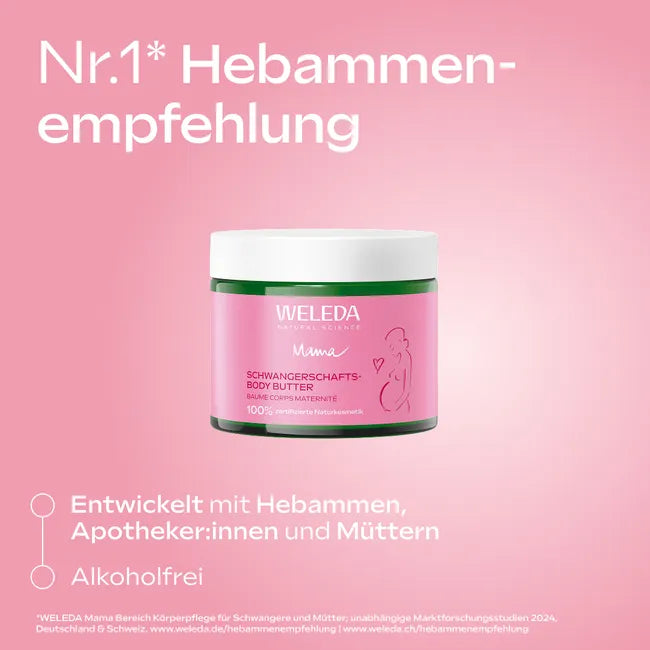 Weleda Pregnancy Skin Care Duo | Pregnancy Body Oil + Pregnancy Body Butter | Stretch Mark Prevention & Intensive Hydration | Made in Germany