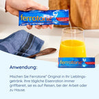 Ferrotone Natural Iron Natural Iron-Rich Water 28 × 20 ml Sachets | Gentle Iron Supplement | 5 mg Iron per Sachet | PZN 17888343