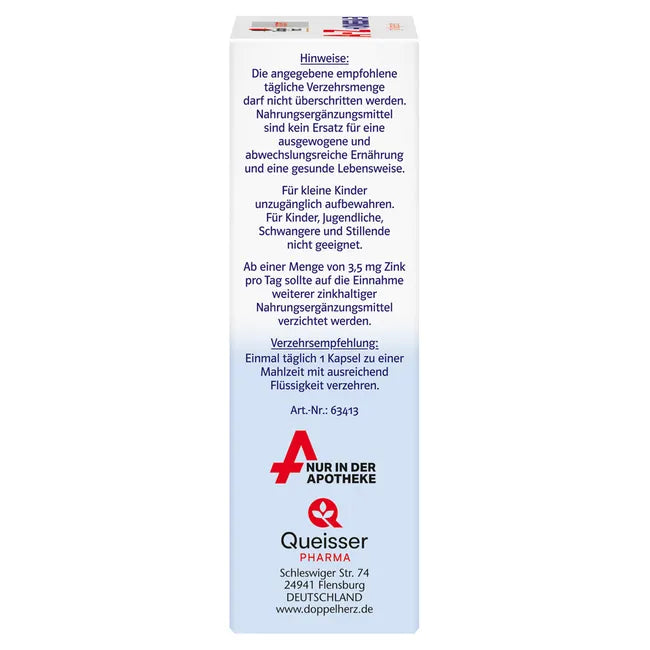 Doppelherz® system A-Z + OMEGA-3 ALL-IN-ONE | 19 Vitamins & Minerals + Omega-3, CoQ10 & Lutein | 30 Capsules | PZN 18196676