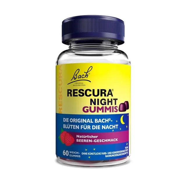 Bach RESCURA Day & Night Gummies Bundle | Original Bach Flower Essence Blend | Orange & Berry Flavors | Vegan | 2 × 60 Gummies PZN 18198936 + PZN 18198913 | Daily & Nighttime Wellness Set