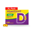VIGANTOLVIT Vitamin D3 2000 IU Vegan | Plant-Based Vitamin D3 from Algae | Immune System, Bones & Muscle Support | 120 Vegan Soft Capsules | PZN 18199077