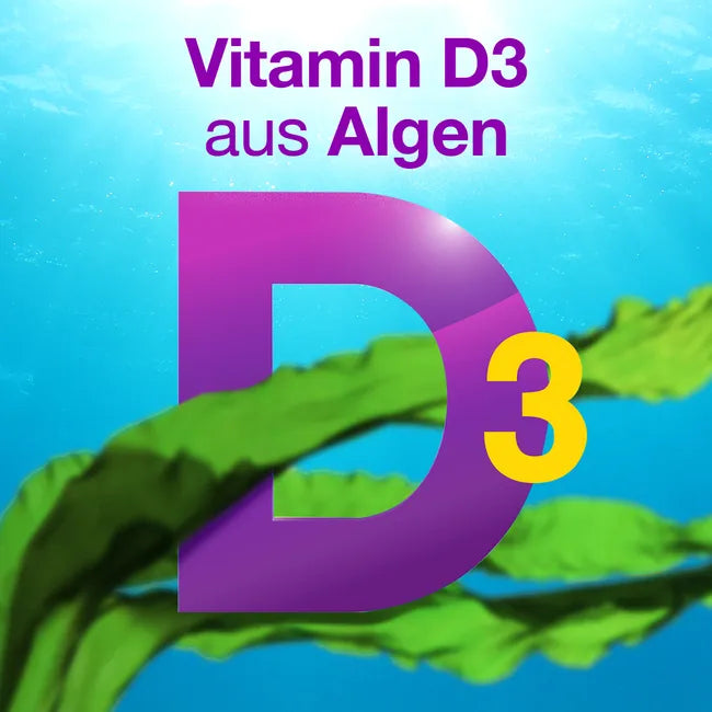 VIGANTOLVIT Vitamin D3 2000 IU Vegan | Plant-Based Vitamin D3 from Algae | Immune System, Bones & Muscle Support | 120 Vegan Soft Capsules | PZN 18199077