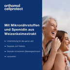 Orthomol Cellprotect | Cell Protection with Spermidine 1 mg, Omega-3, Polyphenols & CoQ10 | 30 Daily Portions | PZN 18259164