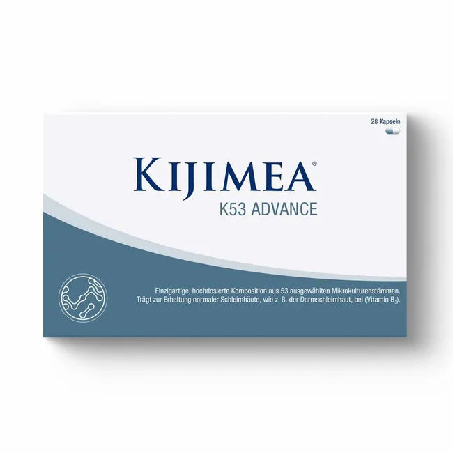 Kijimea K53 Advance Capsules 28 pcs | 53 Probiotic Strains, 21 Billion CFU & Biotin | Gut Microbiome Support | Made in Germany | PZN 18379767