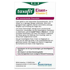 taxofit Iron + Vitamin C | 50 mg Iron II + 50 mg Vitamin C | For Insufficient Iron Intake | Delayed Release | 40 Capsules | PZN 18399741