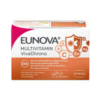 EUNOVA Multivitamin VivaChrono | 24-Hour Morning & Evening Vitamin + Mineral Formula | 16 Micronutrients | 2 × 30 Tablets | PZN 18442891