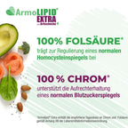 Armolipid Extra 30 Tablets | Cholesterol Support | Red Yeast Rice, Artichoke, Coenzyme Q10, Chromium & Folic Acid | PZN 18498727