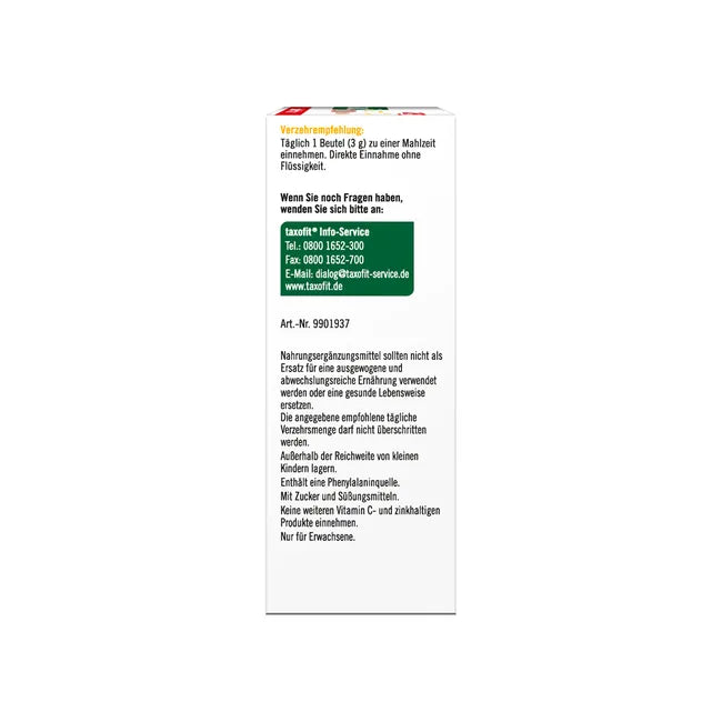 taxofit Vitamin C 1000 + Zinc + D3 DIRECT | 1000 mg Vitamin C + D3, Zinc & Selenium | Immune & Antioxidant Support | 20 Sachets | PZN 18652909