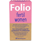 Folio fertil women 30 Soft Capsules | Female Fertility & Preconception Support | Bioactive Folate, DHA, Coenzyme Q10, Iron & Essential Micronutrients | PZN 18671404