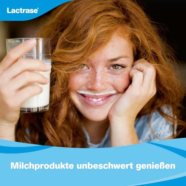 Lactrase 18,000 FCC Lactase Tablets Refill Pack 200 Vegan Tablets | High Strength Lactase Enzyme | For Lactose Intolerance | Made in Germany | PZN 18684016