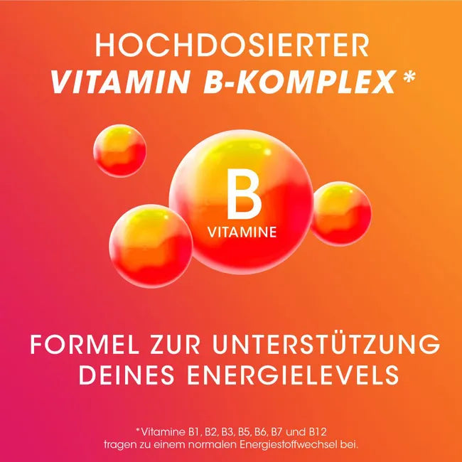 Vitasprint Duo Energie | High-Dose Vitamin B Complex + Rhodiola Rosea 200 mg | 2-Phase Energy Formula | Vegan | 20 Tablets | PZN 18760556