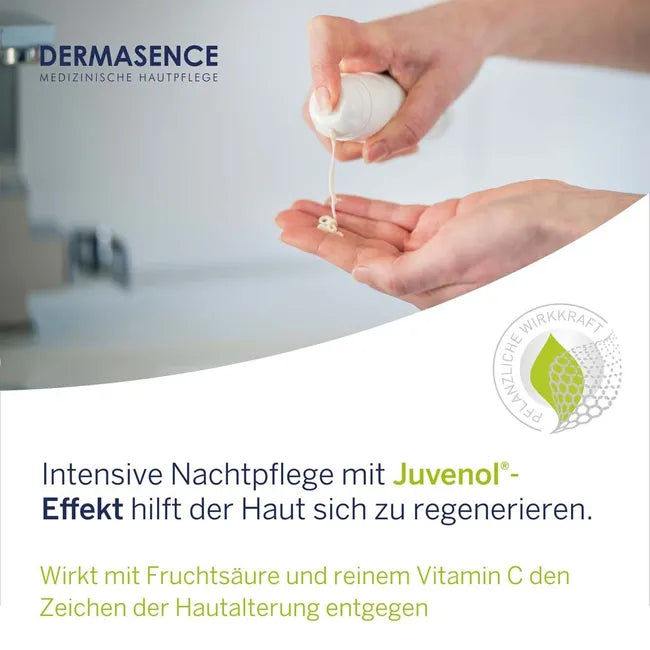 Dermasence Chrono Retare Activating Vitamin C Night Cream 50ml | Overnight Anti-Aging Treatment with Vitamin C, Glycolic Acid & Urea |PZN 18768285