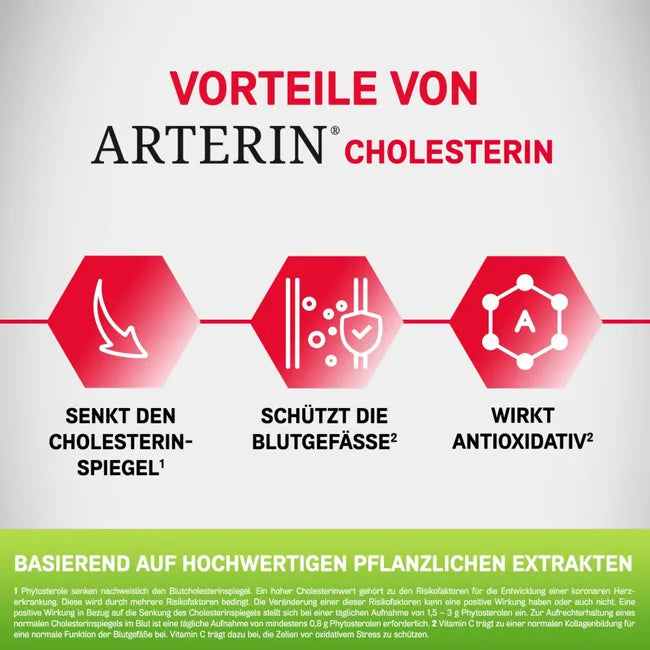 Arterin胆固醇片，30片 PZN 18843911
