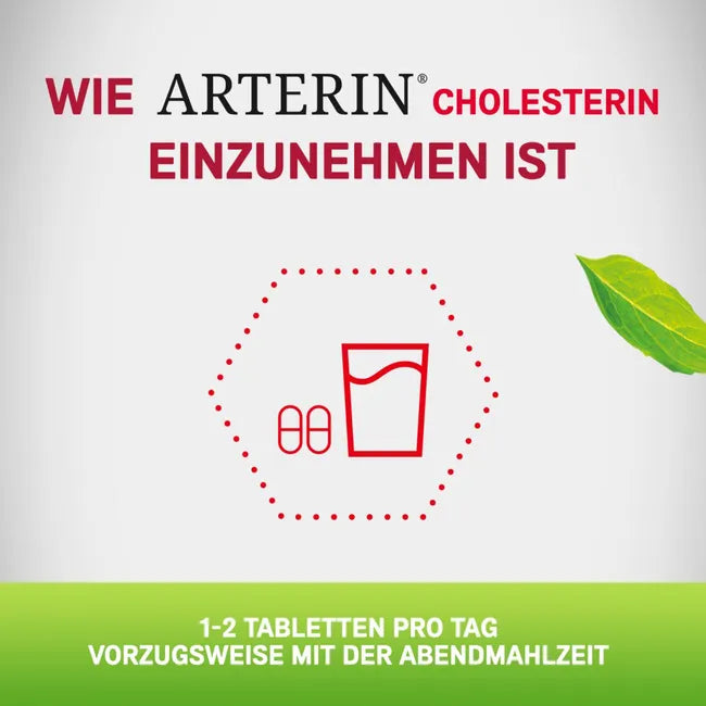 ARTERIN Cholesterin 90 Tablets | Cholesterol Support | Bergamot, Phytosterols, Artichoke & Vitamin C | Heart & Blood Vessel Health | PZN 18843928