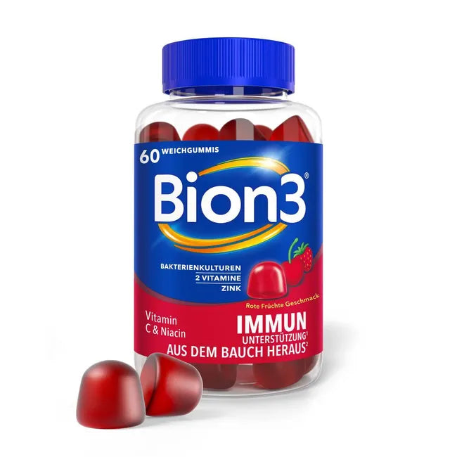 VIGANTOLVIT Vitamin D3 + Bion3 Immun Gummies + Bion3 Energy Gummies | Ultimate Wellness Gummy Bundle | 180 Gummies Total | Vitamin D, Multivitamins, Probiotics & Minerals PZN 18199060 + 18860200 + 18860192