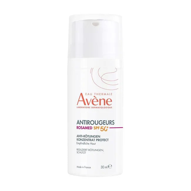 Avène Antirougeurs Rosamed SPF 50+ Anti-Redness Concentrate Protect | 6% Angiopausine™ | Redness & Rosacea-Prone Sensitive Skin | 30 ml | PZN 18889014