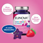 EUNOVA Schulhelden Gummies 2-Pack | Vitamin B6, B12, D3, Iron & Aronia | Energy & Cognitive Support | Strawberry | 2 × 60 Gummies | PZN 19128926