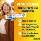 Biolectra® Magnesium 250 mg Muscles & Bones Active | Magnesium + Calcium + Vitamin D3 & K2 | 30 Chewable Tablets | PZN 19145161