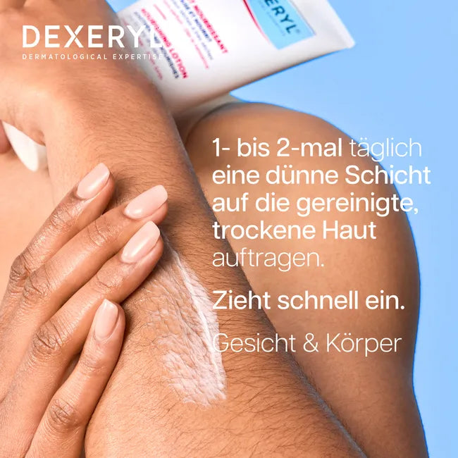 DEXERYL Nourishing Lotion | 24H Moisturising Care for Dry & Very Dry Sensitive Skin | Face & Body | From Birth | Fragrance-Free | 500 ml | PZN 19166453