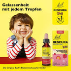 Bach RESCURA Kids Alcohol-Free Drops | Original Bach® Flower Essence Blend | Strawberry Flavor | Alcohol-Free | 10 ml | PZN 19169440