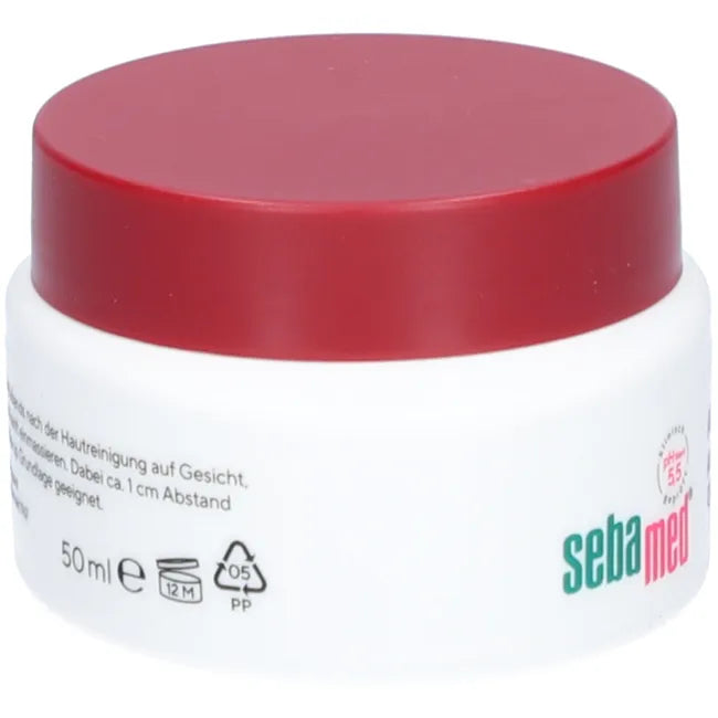 sebamed Anti-Aging Replenishing Cream | Q10 + Hyaluronic Acid + Vitamin A | Avocado Oil, Almond Oil & Shea Butter | pH 5.5 | 50 ml | PZN 19186875