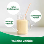 Yokebe Vanilla Meal Replacement Shake | 31 g Protein, Vitamins & Minerals | Lactose & Gluten Free | 2 × 500 g | 1 kg Value Pack | PZN 19213566