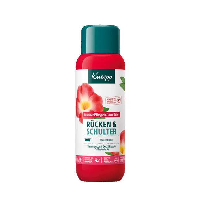 Kneipp Back & Shoulder Aroma Care Bubble Bath | Devil’s Claw & Essential Oils | Vegan | 400 ml | PZN 19272215