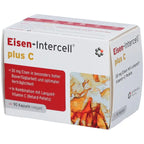 Eisen-intercell Plus C | Iron Bisglycinate 30 mg + Vitamin C 160 mg | Red Blood Cell, Energy & Fatigue Support | Vegan | 90 Capsules | PZN 19275544