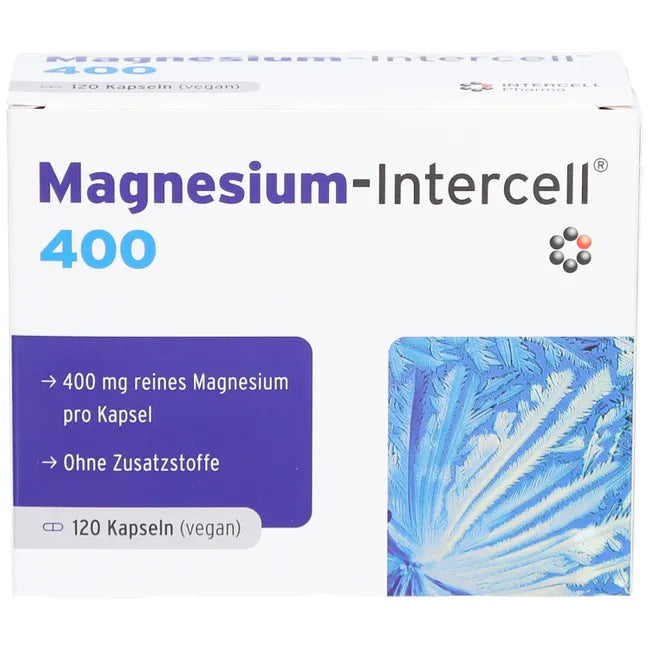 Magnesium-Intercell 400 | High-Dose Magnesium 400 mg | Muscle, Nerve & Energy Support | 120 Capsules | PZN 19275656