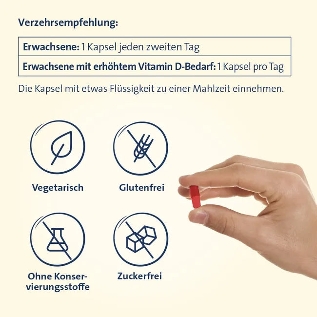 Vitamin D3 K2 Hevert 4000 IU | Vitamin K2 MK-7 + Calcium & Magnesium | Bone & Muscle Support | 120 Capsules | PZN 19295713