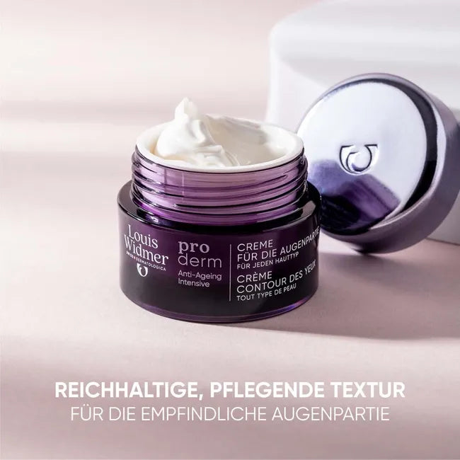 Louis Widmer Proderm Eye Cream Fragrance-Free 30ml | Intensive Anti-Aging Eye Care | Vitamin A, Vitamin E & Panthenol | PZN 19337819