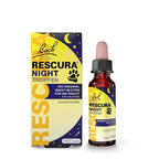 Bach RESCURA Night Pets Alcohol-Free Drops | 6 Bach Flower Essences | Night-Time Calming & Emotional Wellbeing Support | Vegan | 10 ml | PZN 19346333