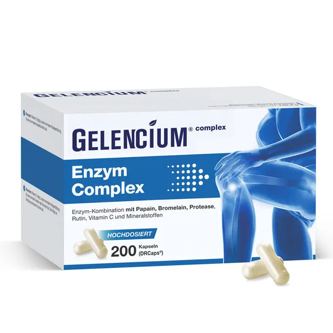 Gelencium Enzyme Complex | High-Strength Bromelain, Papain & Protease | With Vitamin C, Zinc & Selenium