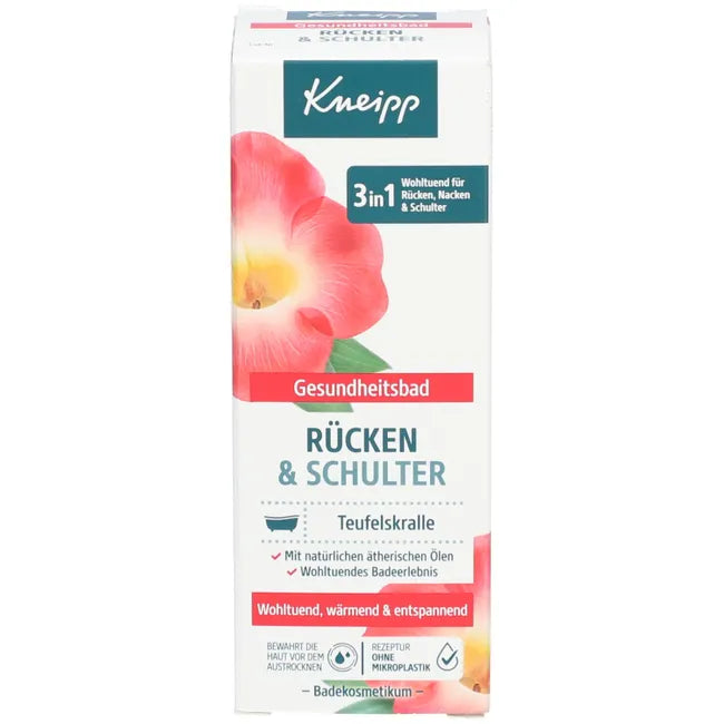 Kneipp Back & Shoulder Health Bath | Devil’s Claw, Lavender & Cajeput Essential Oils | Vegan | 100 ml | PZN 19372253