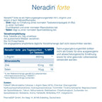 Neradin Forte | L-Arginine 300 mg, Zinc & Selenium | Men's Vitality, Testosterone & Fertility Support | Vegan | 30 Tablets | PZN 19411444