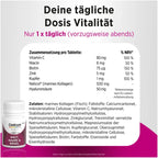 Centrum Vital+ Skin, Hair & Nails | Marine Collagen 500 mg, Hyaluronic Acid, Biotin & Zinc | Beauty from Within | 30 Tablets | PZN 19420093