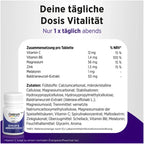 Centrum Vital+ Sleep & Immune System | Melatonin 1 mg, Valerian, Magnesium, Vitamin C & Zinc | 2-Phase Night Formula | 30 Tablets | PZN 19421632