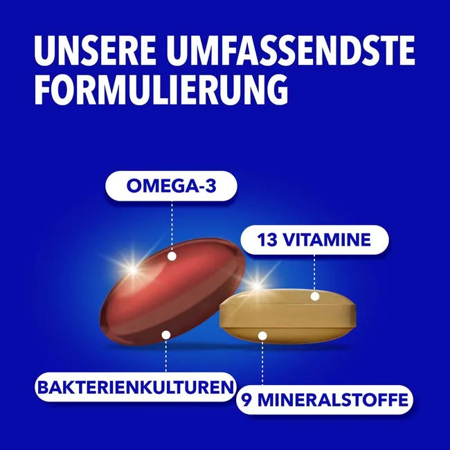 德国原装 Bion3 Multi + omega-3复合营养素2x30粒 提高免疫力，减少疲劳，保护心血管功能| PZN 19430306