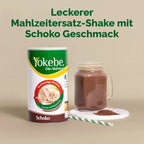 Yokebe Chocolate Meal Replacement Shake | 26.2 g Protein, Vitamins & Minerals | Vegan, Lactose & Gluten Free | 2 × 500 g | PZN 19446276