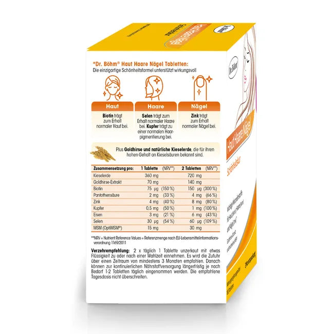Dr. Böhm 皮肤头发指甲保养片 180粒 PZN 19485477