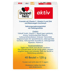 Doppelherz® aktiv Vitamin C 1000 DIRECT + D3 + Zinc | 1000 mg Vitamin C + 800 IU D3 | 40 Sticks | PZN 19528850